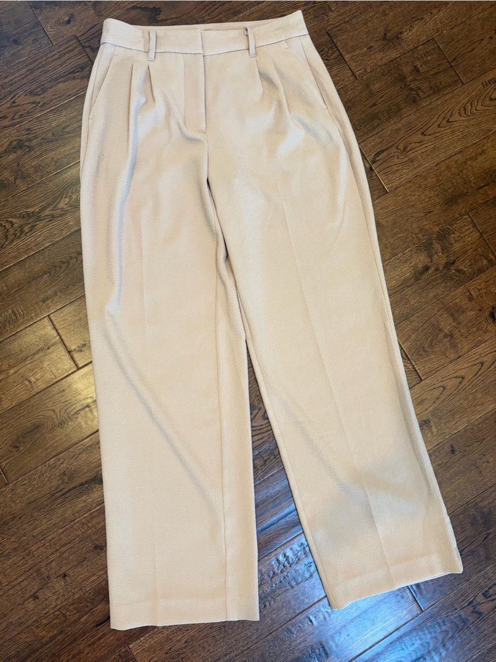 Nine West Tan Wide-Leg Dress Pants